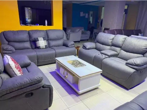 6-Seater recliners in our Nairobi showroom